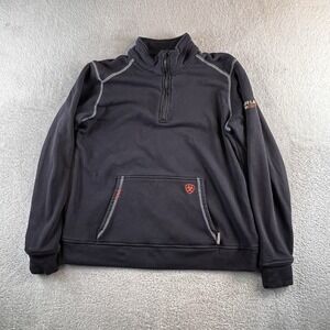 Ariat FR 1/4 Zip Sweatshirt Womens XL Blue Polartec Fleece CAT 2 Pullover